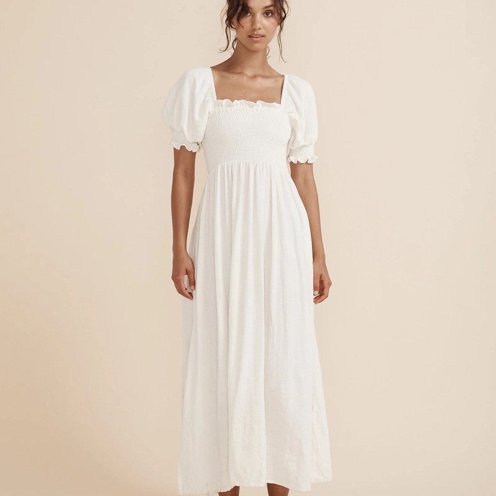 Opia Ivory Midi-Maxi Dress